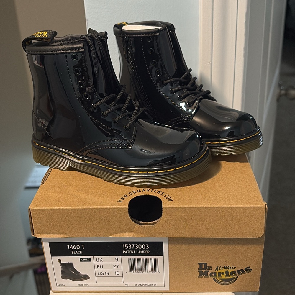 Toddler girl size 10 Doc Martens black